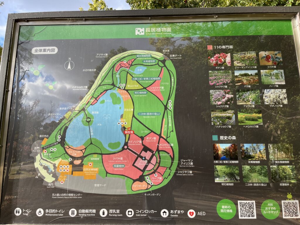 大阪市立長居植物園地図